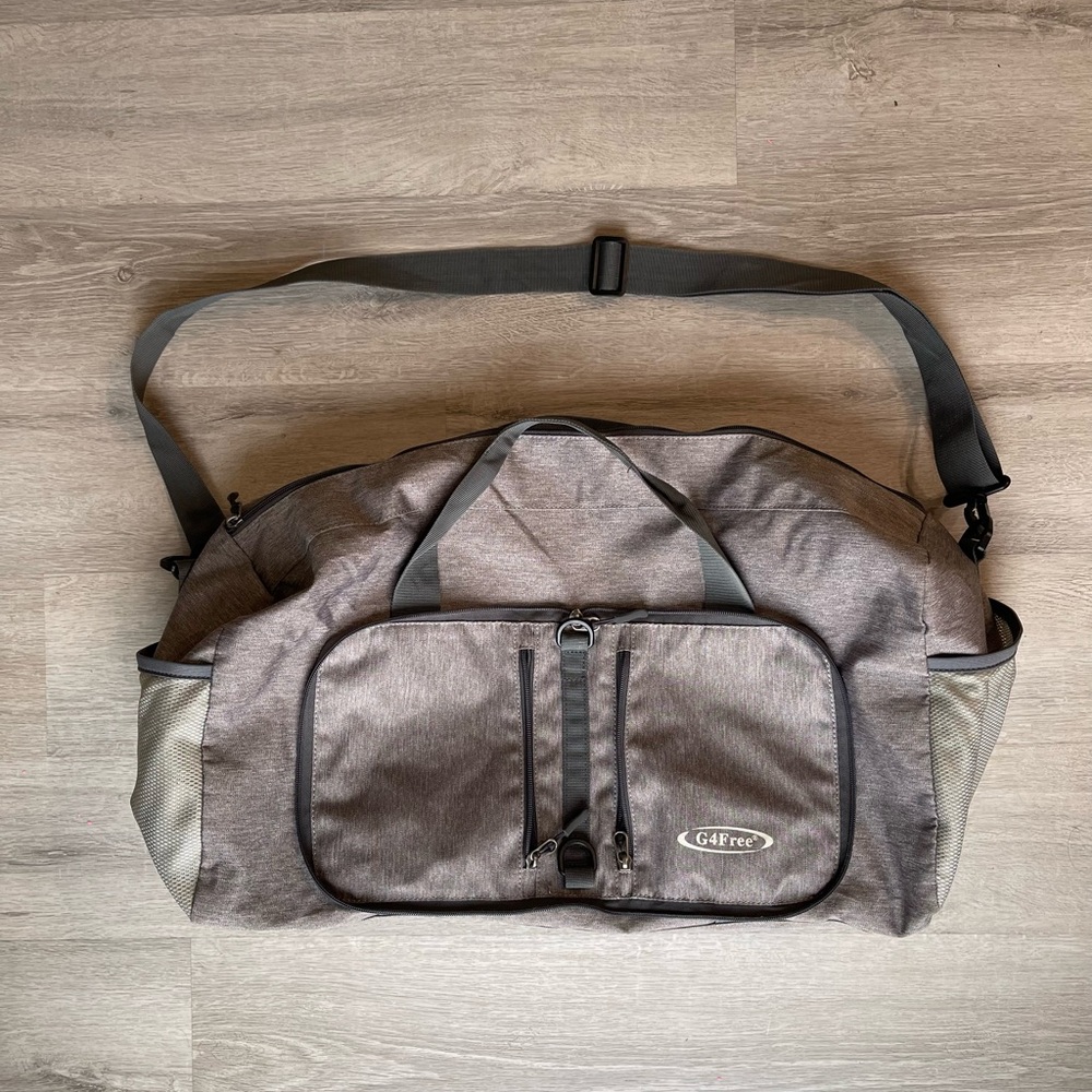 G4Free Men's Gray Duffel Bag